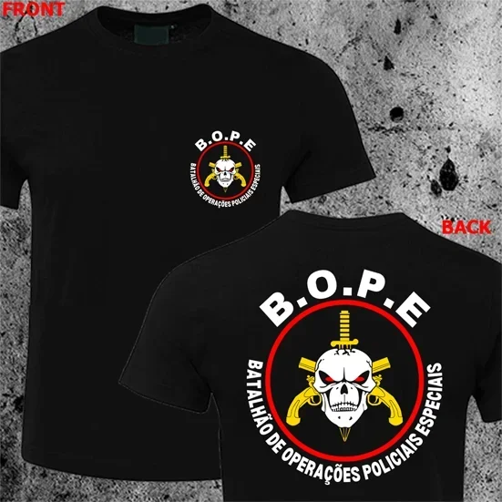 T-Shirt BOPE Tropa de Elite – Forces Spéciales Brésiliennes 100% Coton