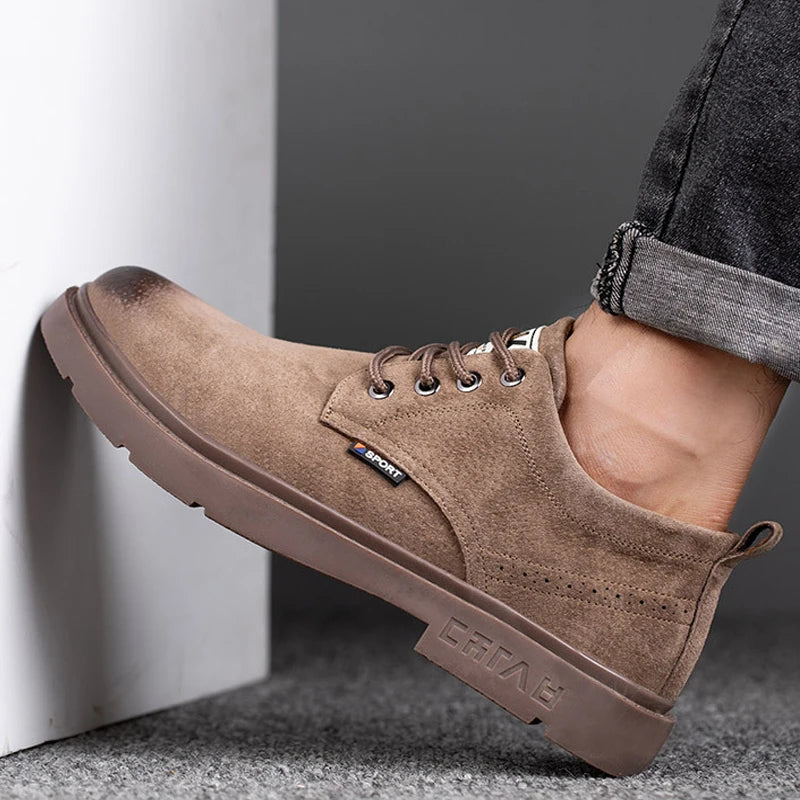 Chaussures à Coque Homme Cuir Véritable – Sécurité Classique