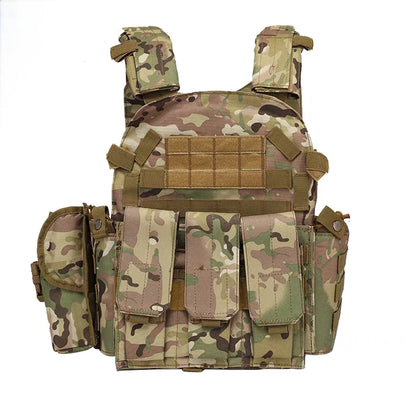 Gilet Tactique Porte-Plaque Enfant – Camouflage Militaire Respirant