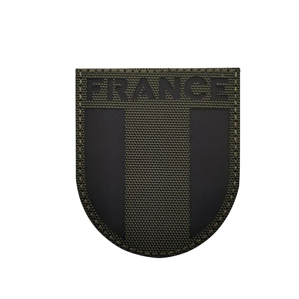 Patch Drapeau France IR Réfléchissant – Badge Tactique Brodé pour Casquette, Sac, Brassard - BLACKBEARD OUTDOOR INDUSTRIES