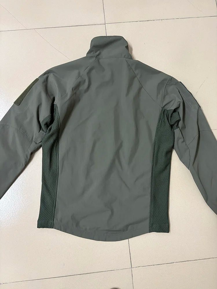 Veste Softshell Tactique Camouflage Delta - Imperméable et Respirante
