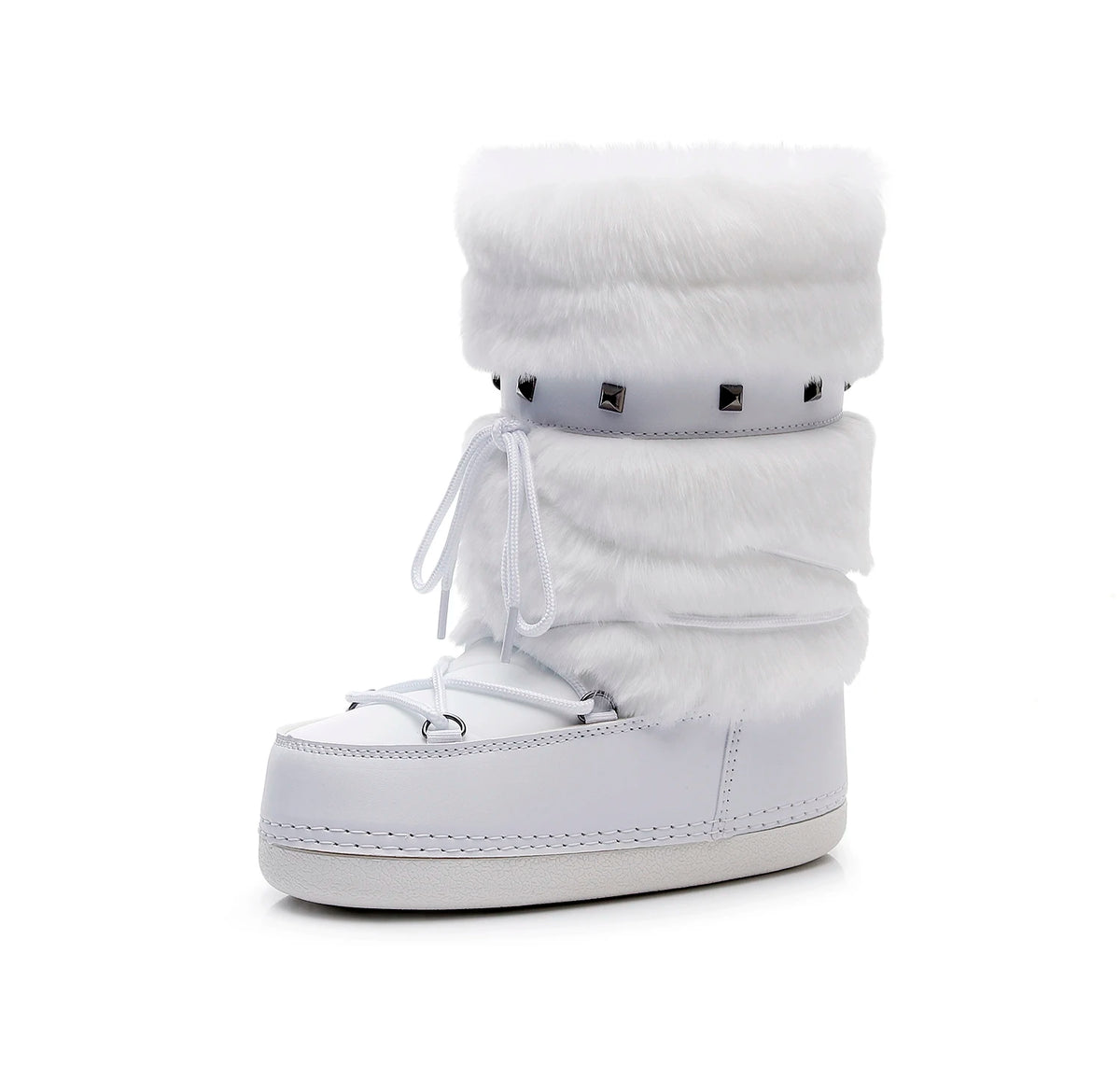 Bottes de neige fourrées femme mi-mollet