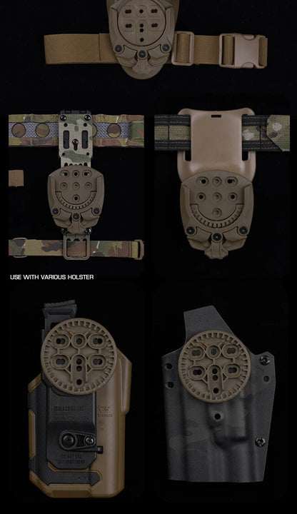 Adaptateur de Base Nylon 360° pour Support de Rotation MOLLE BLACKBEARD OUTDOOR INDUSTRIES