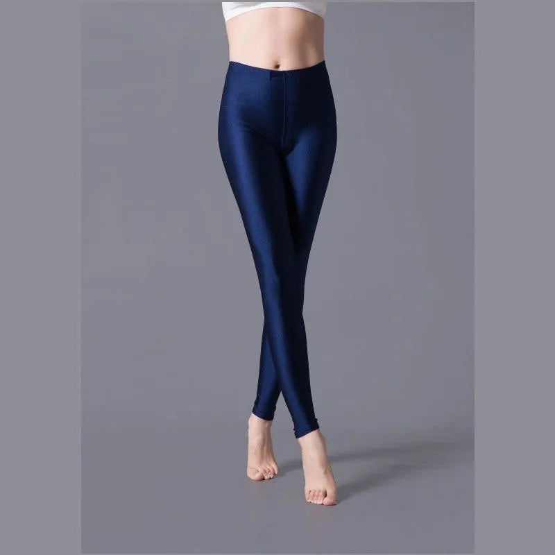 Leggings Skinny Élastiques Femme - Pantalon Crayon Slim Taille Plus, Brillant, Idéal pour Yoga et Activités Sportives - BLACKBEARD OUTDOOR INDUSTRIES