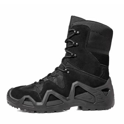 Chaussures Tactiques Mi-Hautes Militaires Désert – Cuir Suède, Randonnée & Outdoor, 39-46