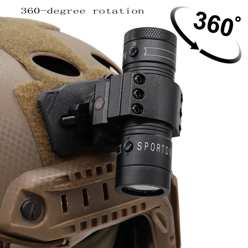 Caméra de Casque Tactique 720P/1080P – Caméra Sport avec Fonction Vidéo et Photo pour Chasse, Airsoft et Wargames BLACKBEARD OUTDOOR INDUSTRIES