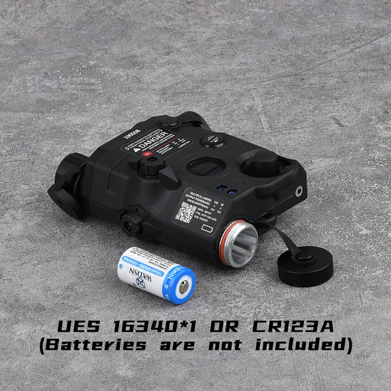WADSN PEQ-15 LA-5C Désignateur Laser Tactique Rouge Vert Bleu – Rail 20mm - BLACKBEARD OUTDOOR INDUSTRIES