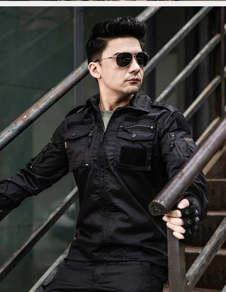 Uniforme Tactique BDU - Ensemble Camouflage avec Chemise et Pantalon | Vêtements de Randonnée, Chasse, Entraînement et Airsoft BLACKBEARD OUTDOOR INDUSTRIES