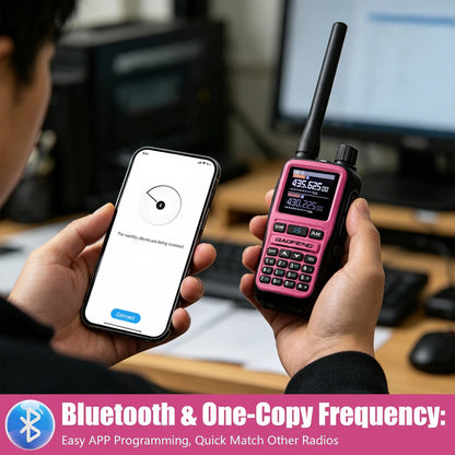 Talkie-Walkie Rose Baofeng U5R Mini – Bluetooth, 999 Canaux, USB-C, IP45