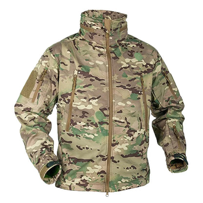 Veste polaire tactique homme camouflage imperméable