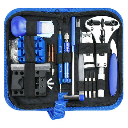 Kit de Réparation de Montres 185 Pièces - Outils Professionnels pour Remplacement de Batterie, Démontage de Maillons, Retrait du Fond de Boîtier, Outils à Barres et plus - BLACKBEARD OUTDOOR INDUSTRIES
