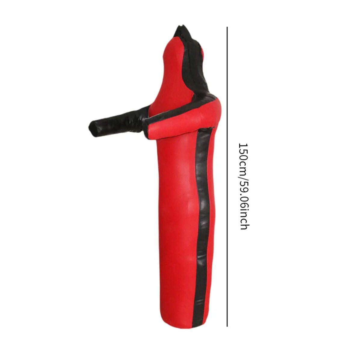 Mannequin d’Entraînement MMA Grappling Non Rembourré – Sac de Frappe Multifonction Cuir PU