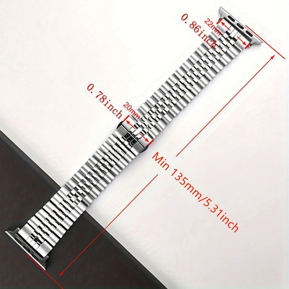 Bracelet en Acier Inoxydable pour Apple Watch – Bandes Métalliques pour iWatch Ultra / Series 10/9/8/7/6/5/4/3/SE BLACKBEARD OUTDOOR INDUSTRIES