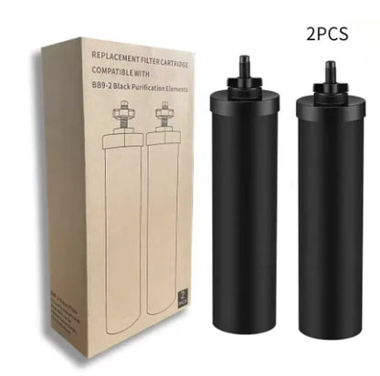 Cartouches Filtrantes Charbon Actif Noix de Coco pour Berkey BB9-2 – Filtration 1 Micron, 99% Chlore | Pack 2 ou 4 Pièces
