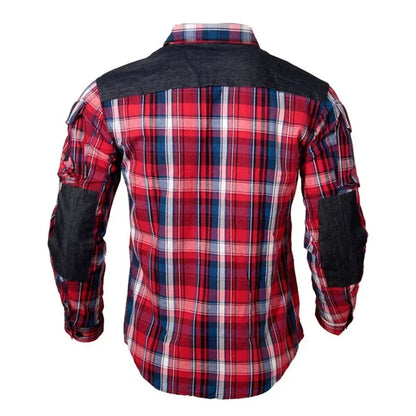 Chemise Tactique À Carreaux Homme & Femme – Coton Respirant, Manches Longues | Randonnée Chasse Airsoft - BLACKBEARD OUTDOOR INDUSTRIES