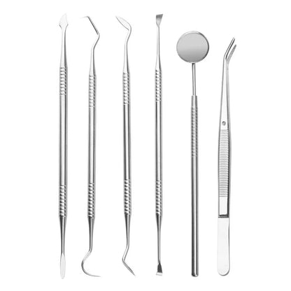 Kit Dentaire Inox – Détartreur, Miroir & Pince Bucco-Dentaire 5 ou 6 Pièces