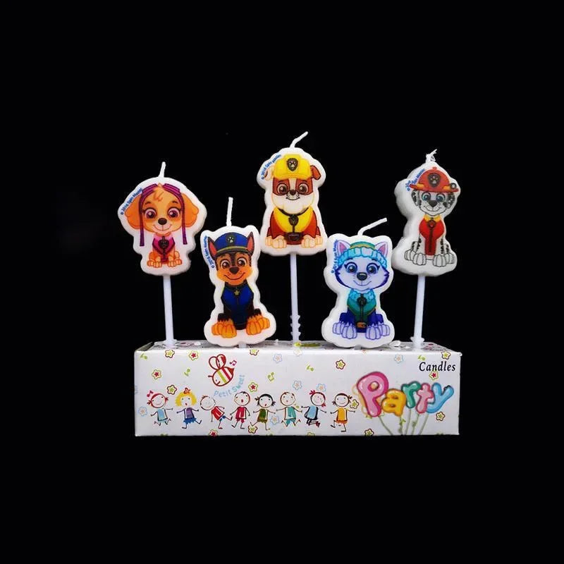 5pcs Paw Patrol bougies d'anniversaire pour enfants Ma boutique