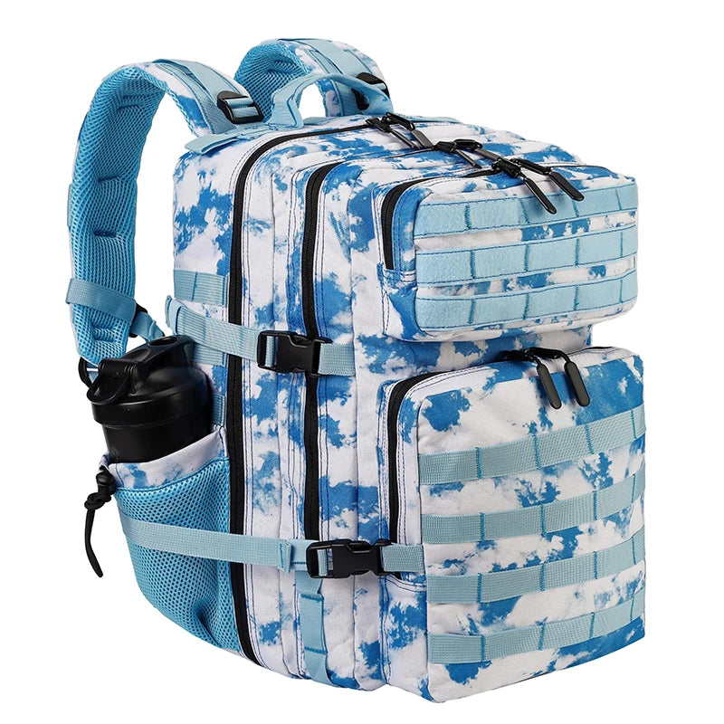 Sac à dos tactique 45 L avec système MOLLE et compartiment PC