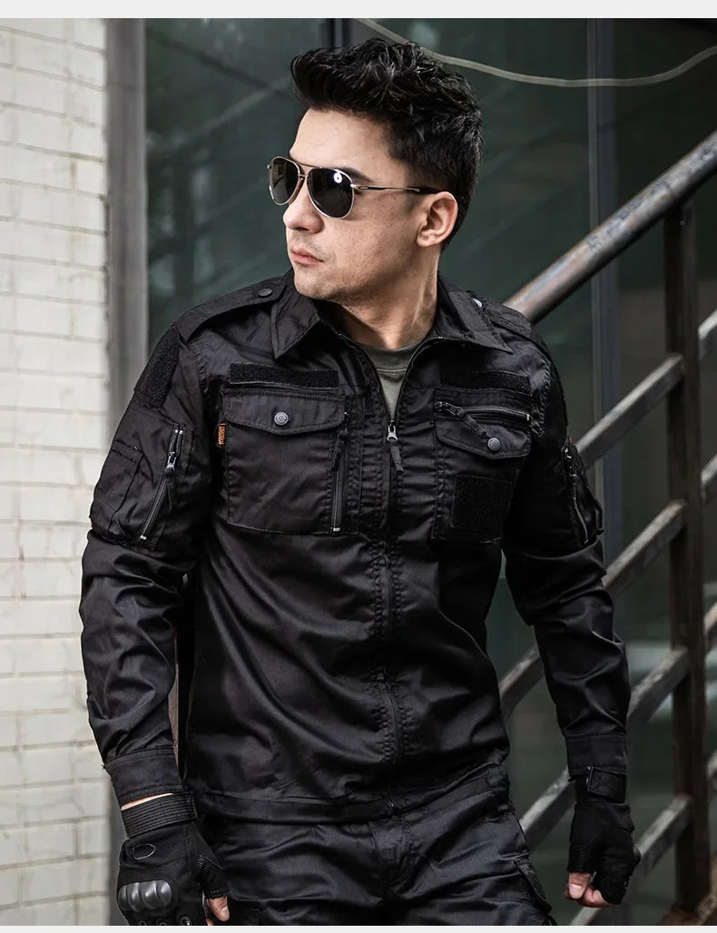 Uniforme Tactique BDU - Ensemble Camouflage avec Chemise et Pantalon | Vêtements de Randonnée, Chasse, Entraînement et Airsoft BLACKBEARD OUTDOOR INDUSTRIES