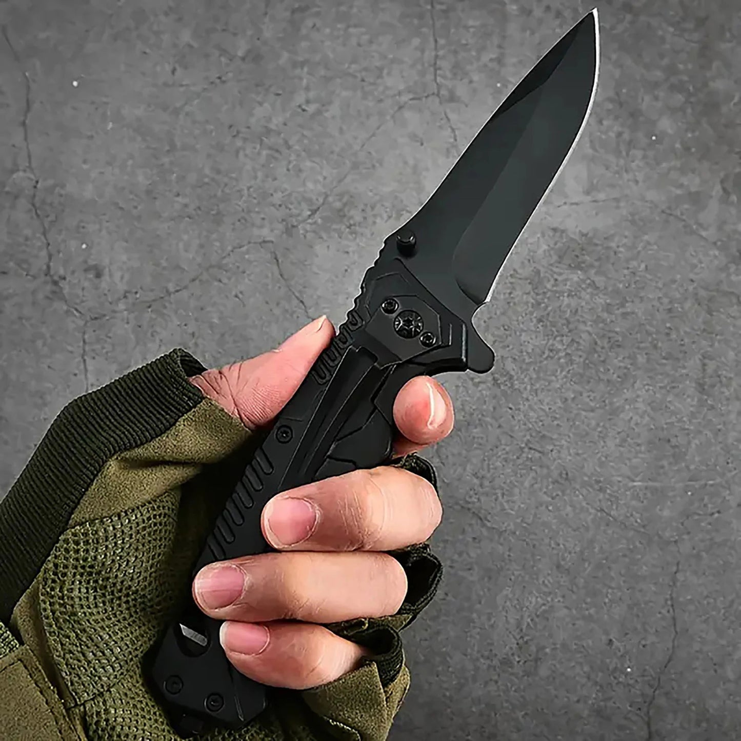 Multi functional outdoor camping knife with safety lock, foldable blade and sharp pocket tactical knife, suitable for fishing BLACKBEARD OUTDOOR INDUSTRIES