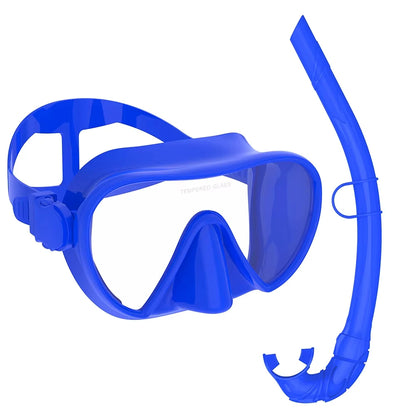 JoyMaySun Masque de Plongée Frameless avec Tuba – Set de Snorkeling Ultra Léger et Compact - BLACKBEARD OUTDOOR INDUSTRIES