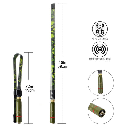 Antenne Tactique Pliante SMA-Femelle – VHF/UHF Dual Band 144/430MHz - BLACKBEARD OUTDOOR INDUSTRIES