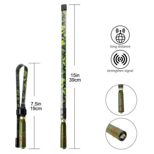 Antenne Tactique Pliante SMA-Femelle – VHF/UHF Dual Band 144/430MHz - BLACKBEARD OUTDOOR INDUSTRIES