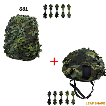 Kit Camouflage 3D Laser Cut – Couvre-Sac à Dos & Couvre-Casque Tactique Ma boutique
