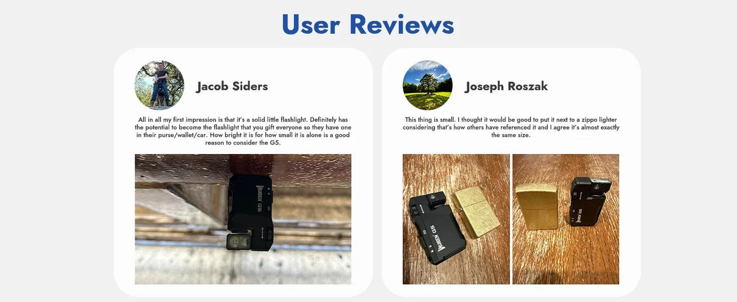 WUBEN G5  Flashlight 400Lumens Ma boutique