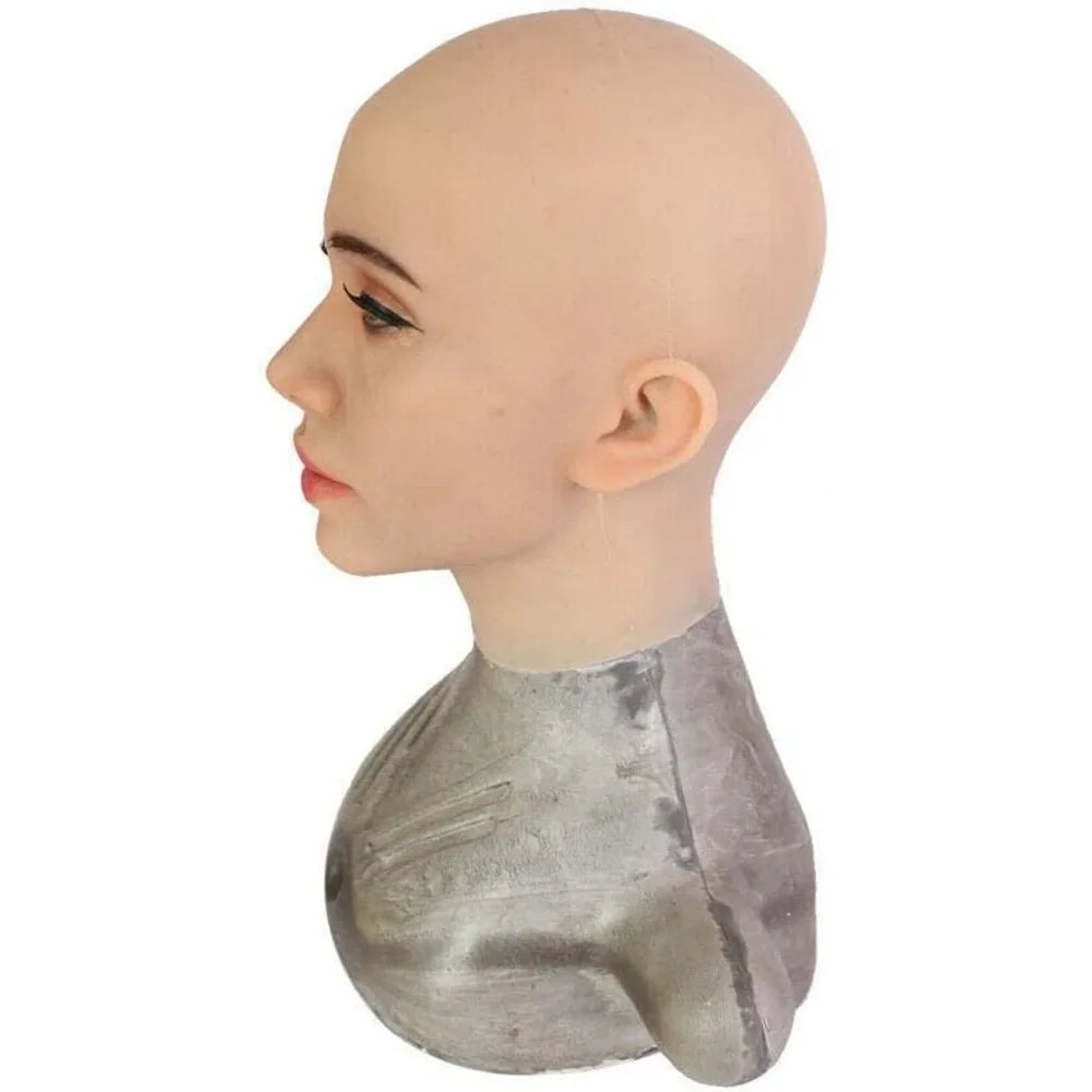 Masque intégral visage féminin en silicone souple