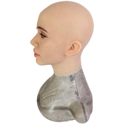 Masque intégral visage féminin en silicone souple