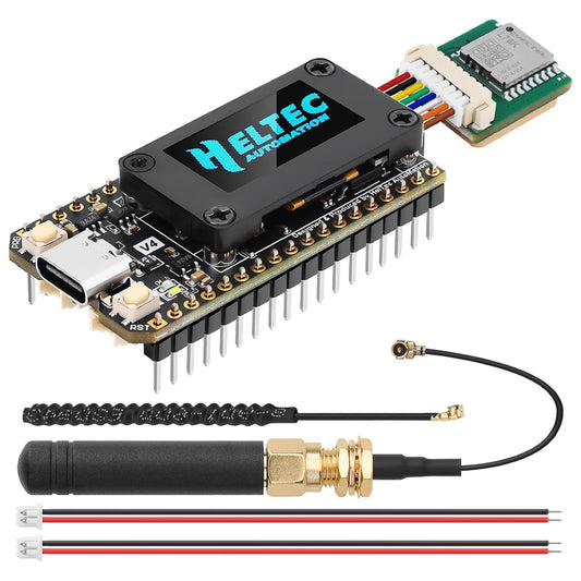 Carte Heltec WiFi LoRa 32 V4 – ESP32-S3, SX1262, OLED 0,96", LoRa, WiFi, BLE, Solaire, GPS, Meshtastic
