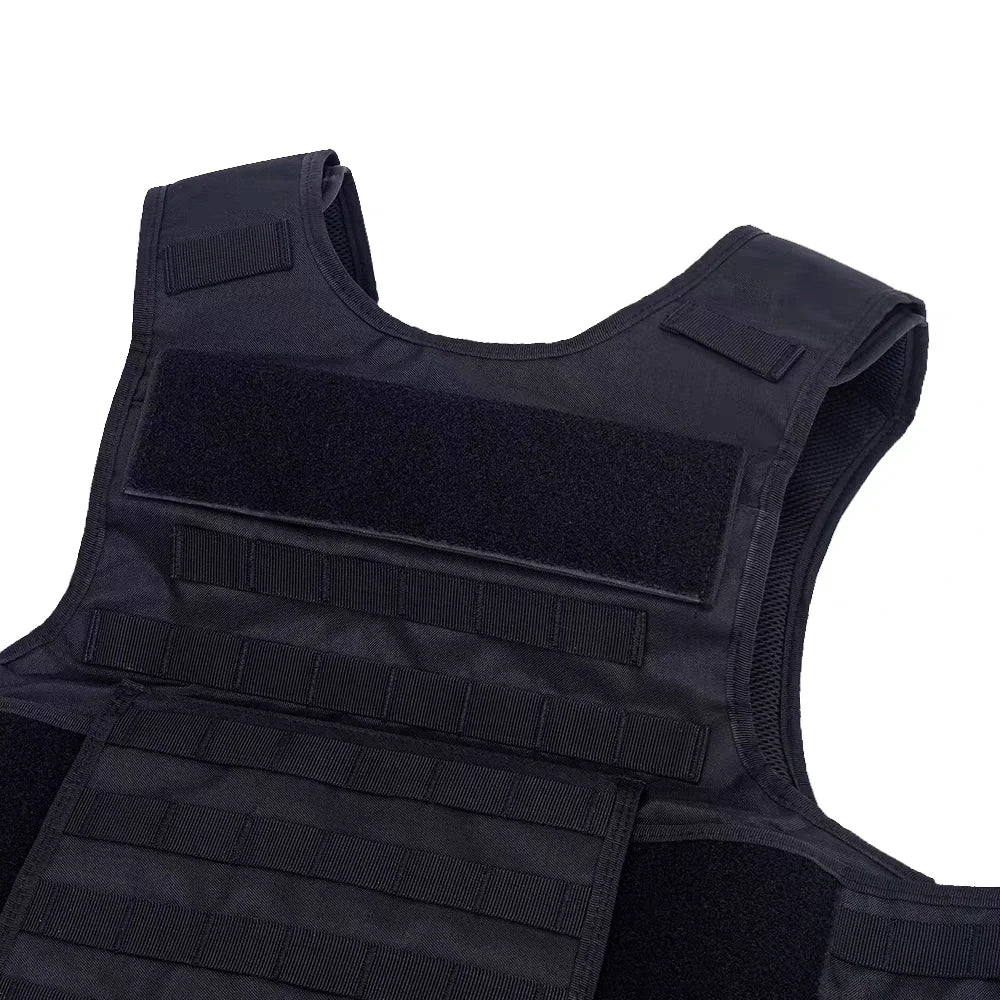 Porte-plaques tactique noir MOLLE – Respirant et modulable