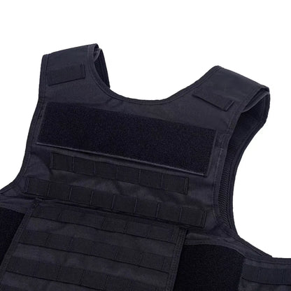Porte-plaques tactique noir MOLLE – Respirant et modulable