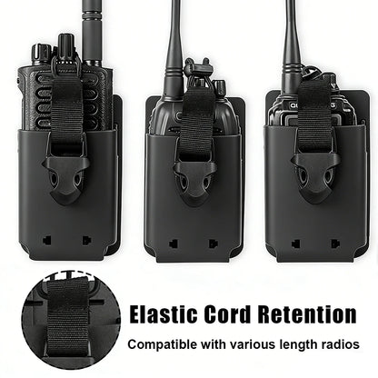 Holster Tactique TPU Quick Release – Étui Souple Radio Universel MOLLE, Ceinture Duty Belt – Clip Court ou Long