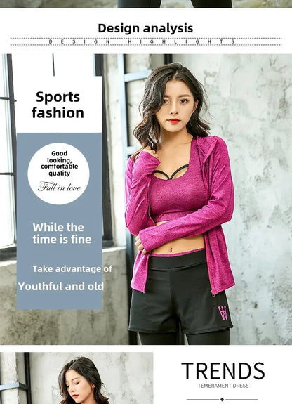 Ensemble de Yoga Femme 3 Pièces – Séchage Rapide & Ultra Léger – Style Tendance Été - BLACKBEARD OUTDOOR INDUSTRIES