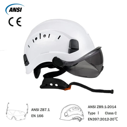 Casque de Sécurité ABS Pompier & Sauvetage — Visière, Cache-Oreilles CE/ANSI - BLACKBEARD OUTDOOR INDUSTRIES