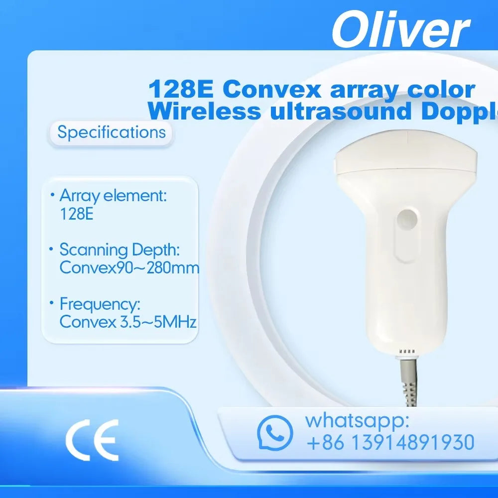 Échographe Portable WiFi 3-en-1 – Sonde Linéaire, Convexe & Transvaginale avec Étui