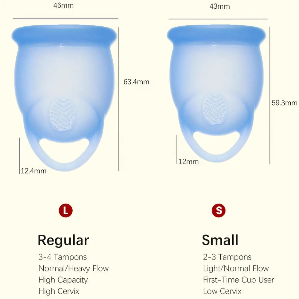 Coupe Menstruelle avec Anneau de Retrait Facile | Alternative Écologique aux Tampons & Serviettes - BLACKBEARD OUTDOOR INDUSTRIES