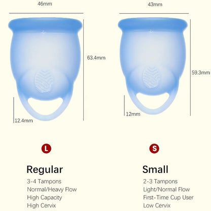 Coupe Menstruelle avec Anneau de Retrait Facile | Alternative Écologique aux Tampons & Serviettes - BLACKBEARD OUTDOOR INDUSTRIES