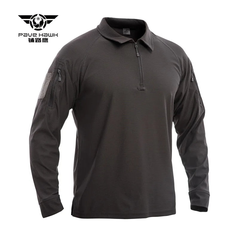 T-shirt tactique homme Pave Hawk PLY79 à manches longues