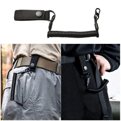 Longe Tactique Élastique Anti-Perte Nylon – Crochet Métal | Ceinture, Gilet, Lampe, Clés | 8 Coloris - BLACKBEARD OUTDOOR INDUSTRIES