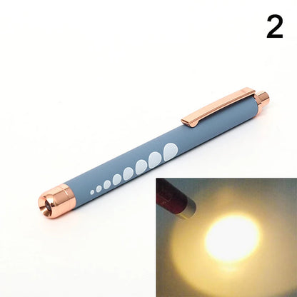 Stylo-Lampe Médical LED – Lampe de Poche Mini Infirmier & Médecin Lumière Blanche/Jaune