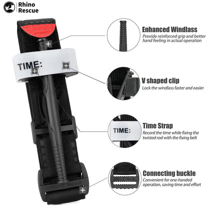 Kit Trauma RHINO RESCUE Level 1 – Garrot & Bandage Urgence Tactique