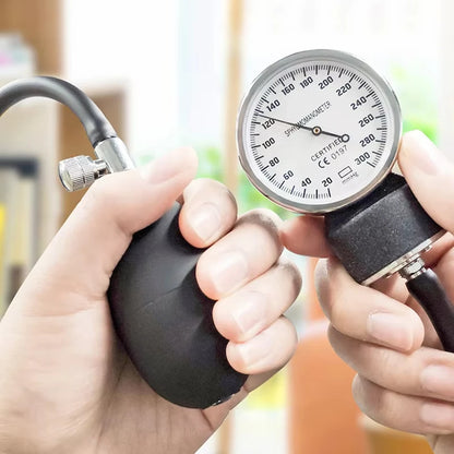 Tensiomètre Manuel Brassard Adulte – Sphygmomanomètre Anéroïde avec Stéthoscope et Pochette