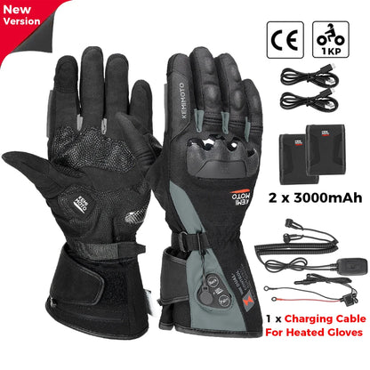 Gants chauffants rechargeables grand froid, tactiles et imperméables