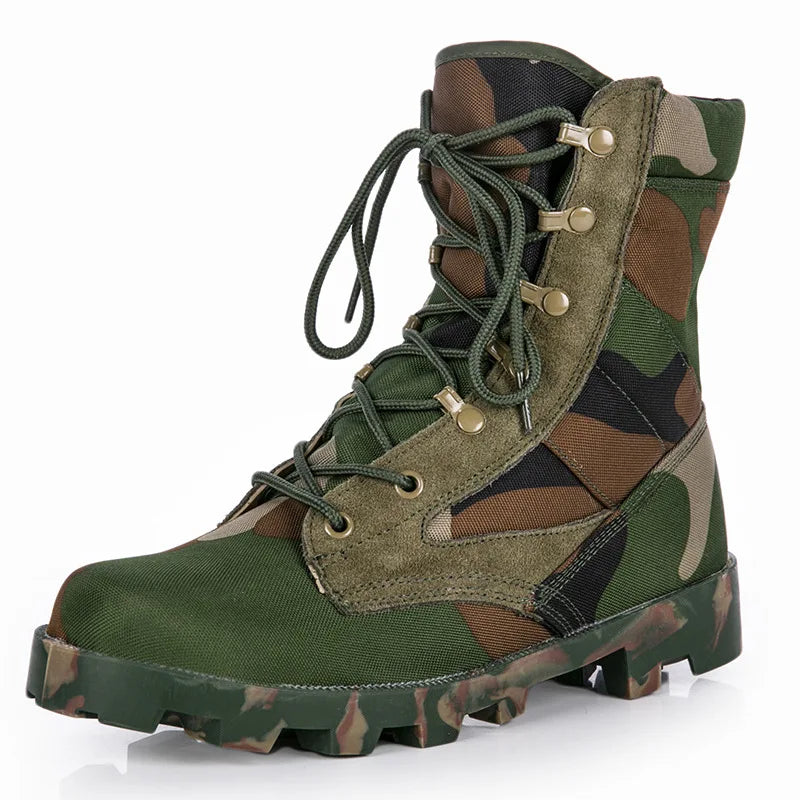 Bottes Tactiques Desert Boots Vertes - Imperméables, Tailles 37 à 48