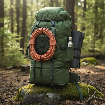 Sac à Dos Militaire Tactique 100L XXL 600D Polyester Imperméable – Extensible 78cm, Rembourré | Randonnée, Camping, Bushcraft | Expédié d'Allemagne