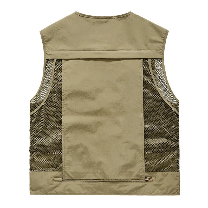 Gilet Multi-Poches Homme Respirant — Pêche, Outdoor & Casual | 7 Couleurs | EU L à 4XL - BLACKBEARD OUTDOOR INDUSTRIES