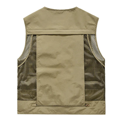 Gilet Multi-Poches Homme Respirant — Pêche, Outdoor & Casual | 7 Couleurs | EU L à 4XL - BLACKBEARD OUTDOOR INDUSTRIES